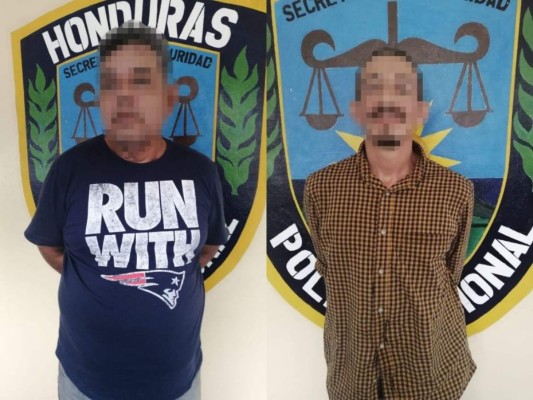 Detienen a dos sospechosos de narcomenudeo en Esparta, Atlántida