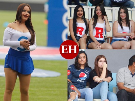 Bellezas en el Nacional: Guapas hondureñas en el Motagua vs Marathón