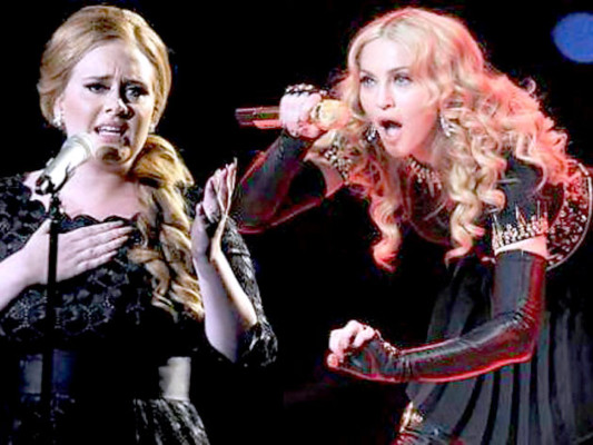 Madonna defiende a Adele ante críticas por su sobrepeso
