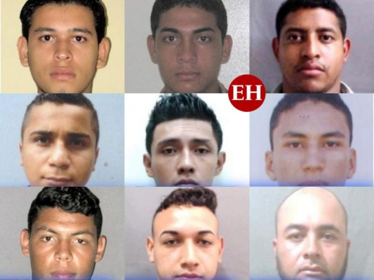 Los rostros de los policías detenidos con drogas y armas en Olancho