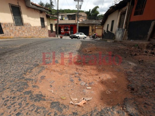 Intransitable está la calle Finlay del barrio La Leona de la capital de Honduras