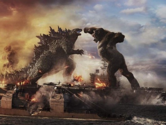 'Godzilla vs. Kong', es una de pocas películas de gran presupuesto que se están proyectando en cines. Foto: AP