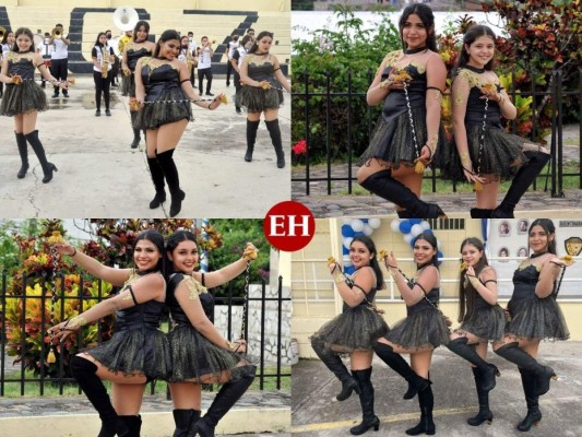 Bellas palillonas del Guillén Zelaya deslumbran con espectacular show (FOTOS)