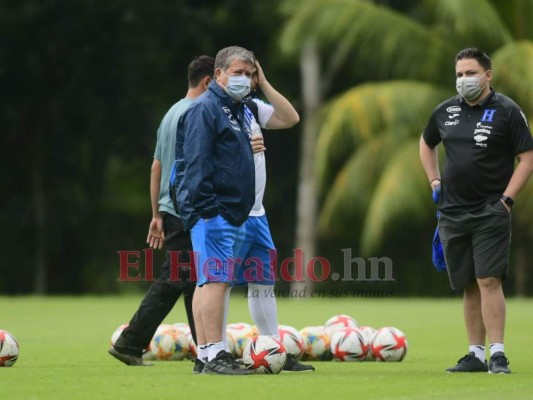 Honduras entrenó este lunes con la mira puesta en Panamá (Fotos)