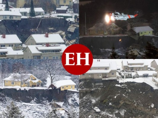 Luto, devastación e incertidumbre: El escenario tras mortífera avalancha en Noruega (FOTOS)
