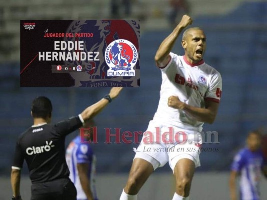 Concacaf elige a Eddie Hernández como el mejor jugador del Olimpia vs. Inter&nbsp;&nbsp;