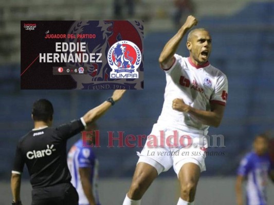 Concacaf elige a Eddie Hernández como el mejor jugador del Olimpia vs. Inter  
