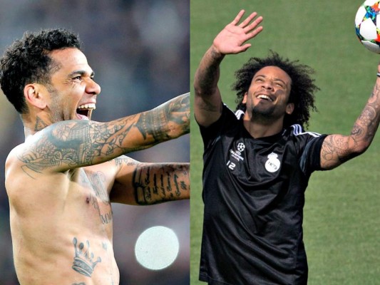 Dani Alves y Marcelo, los herederos de Cafú y Roberto Carlos, se citan en Cardiff