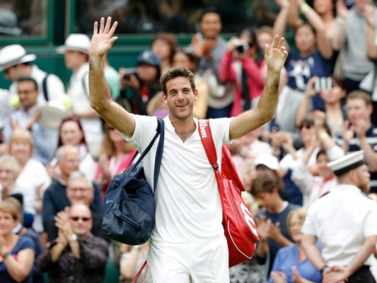 Argentino Del Potro elimina a Wawrinka en segunda ronda de Wimbledon