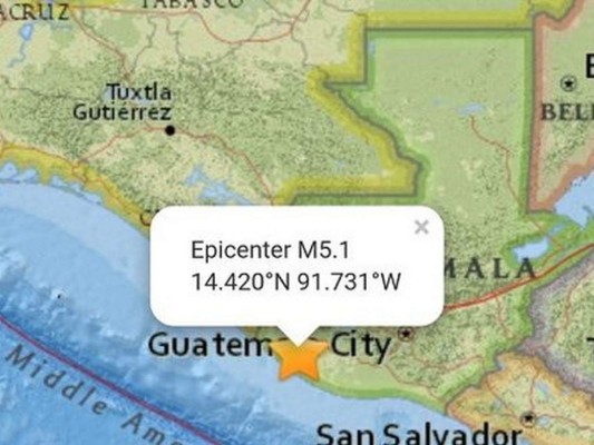 Sismo de 4.7 grados estremece varias regiones de Guatemala