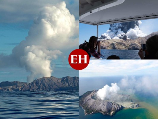 Las impresionantes imágenes de la erupción de volcán en Nueva Zelanda