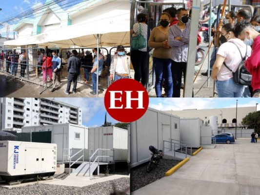 Triajes saturados de pacientes, mientras hospital móvil sigue sin iniciar operaciones (Fotos)