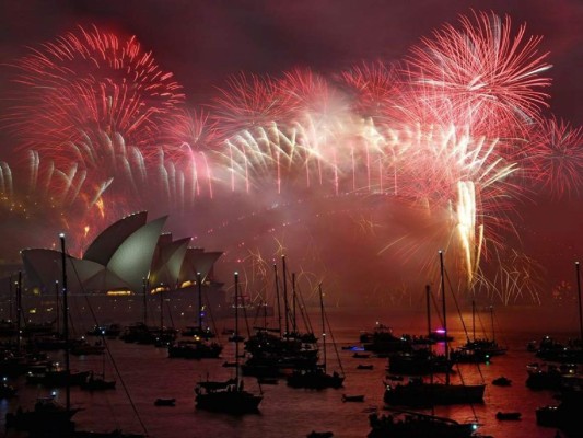 Los locatarios de estos países reciben el año nuevo a lo grande. Foto: Agencia AFP