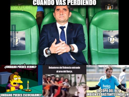 Los memes que dejó la derrota del Barcelona ante Valencia por la Copa del Rey