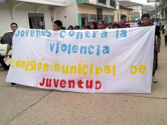 Marcala se suma a clamor por la paz