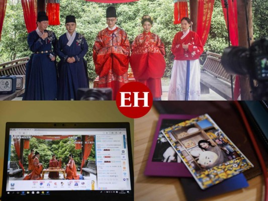 El 'sí quiero' en tiempos de coronavirus: los chinos se casan en línea