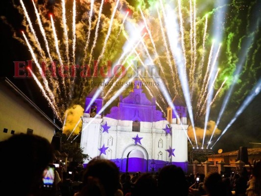 Video mapping exalta la riqueza catracha desde la cuna de la identidad nacional