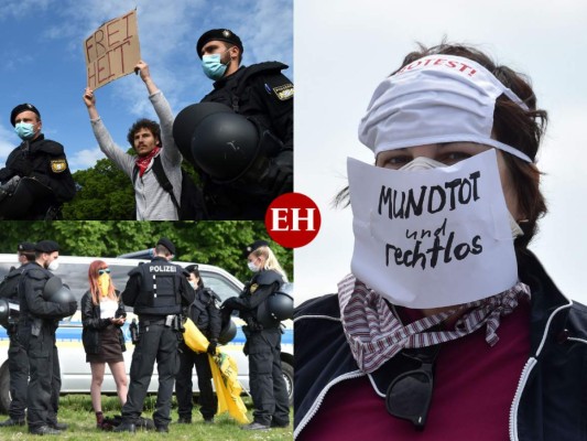 FOTOS: Masivas protestas en Alemania para presionar el desconfinamiento
