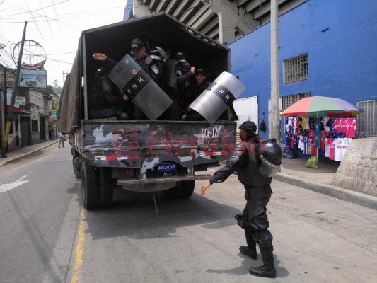 Policías y militares resguardarán el clásico capitalino Olimpia vs Motagua