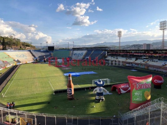 FOTOS: Así fue la llegada de Puerto Rico al Estadio Nacional de Tegucigalpa