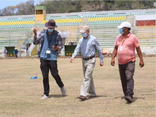 Así avanzan las labores de remodelación del estadio Carlos Miranda de Comayagua (Fotos)