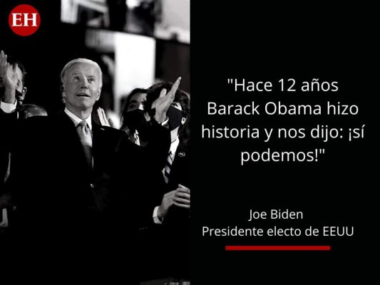 Las frases del primer discurso de Joe Biden, presidente electo de EEUU