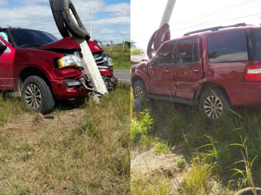 Candidata presidencial Marlene Alvarenga sufre accidente en carretera a Olancho