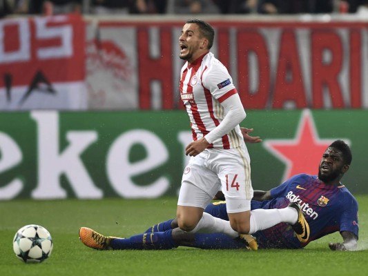 Barcelona empata 0-0 con el Olympiacos en la cuarta jornada de la Champions League