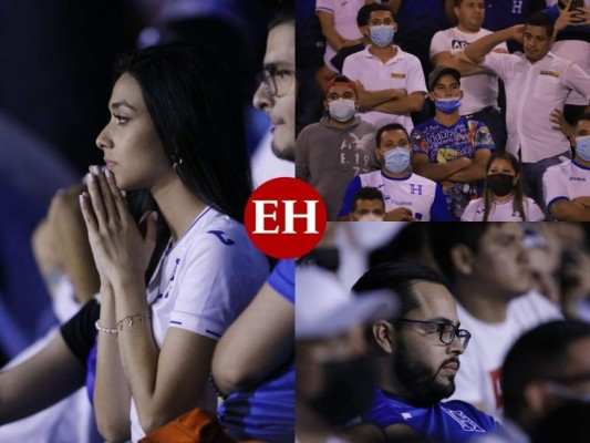 Impotencia, frustración y tristeza: los rostros de decepción de la afición hondureña