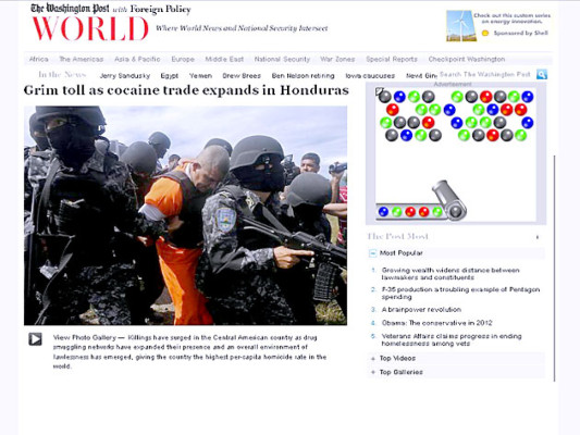 Honduras pide a Estados Unidos un radar y helicópteros para lucha contra narcotráfico