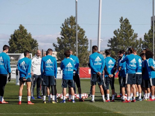 El primer entrenamiento de Zidane tras su regreso al Real Madrid