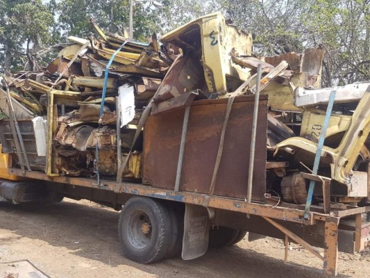 El Estado obtuvo 22 millones de lempiras en subasta de chatarra