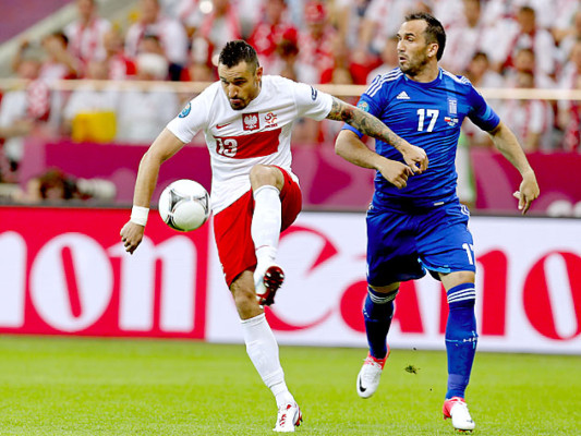 Polonia tropieza en la apertura de la Eurocopa ante Grecia