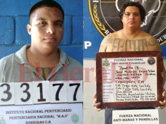 Los rostros de los pandilleros recapturados tras masiva fuga de Tamará en mayo de 2017