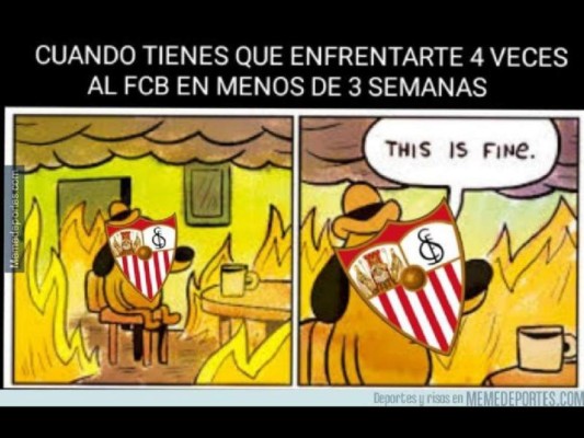 Los mejores memes del empate entre Barcelona y Sevilla en la Liga