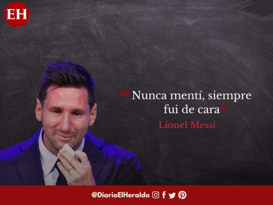 Las difíciles y tristes frases que pronunció Messi tras su salida del Barcelona