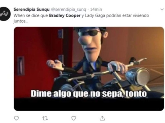 ¿Bradley Cooper y Lady Gaga viven juntos? Los memes no perdonan
