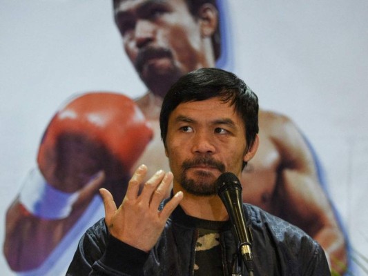 Manny Pacquiao ya entró en política en 2010, al ser elegido diputado, antes de ser senador en 2016. Ha generado controversias por sus declaraciones favorables a la pena de muerte y hostiles a la homosexualidad. Foto: AFP