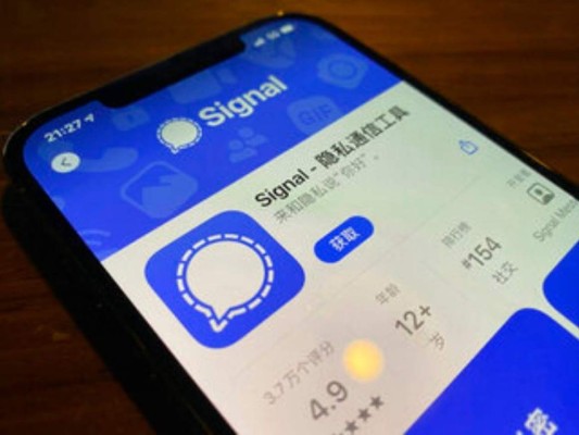 La app Signal está bloqueada en China. Foto: Agencia AP