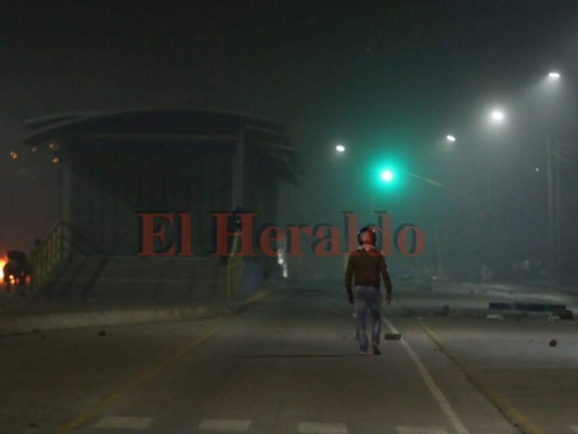 Imágenes de las protestas en La Kennedy en Tegucigalpa