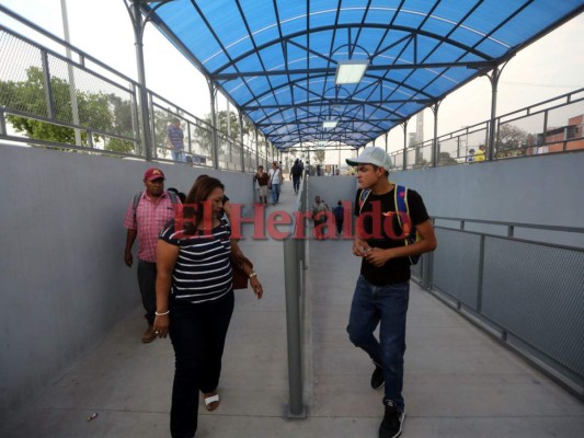 Imágenes del primer túnel peatonal en la capital de Honduras