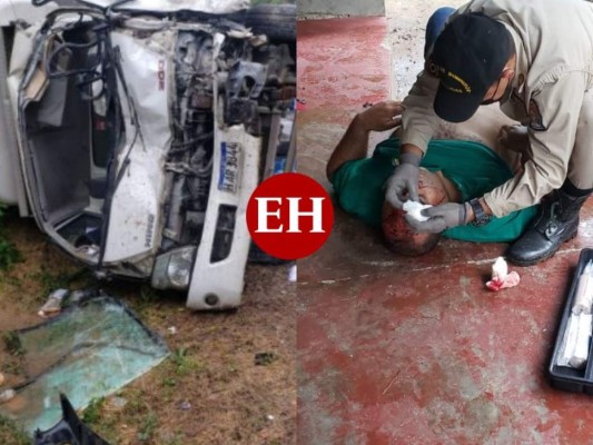 Varias personas heridas deja triple colisión en carretera a Olancho