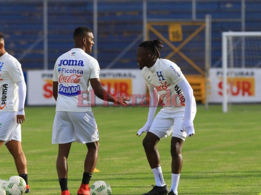 Buena vibra en el entrenamiento de este jueves en la selección de fútbol de Honduras
