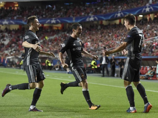 CSKA Moscú remonta al Benfica (2-1) en Champions League