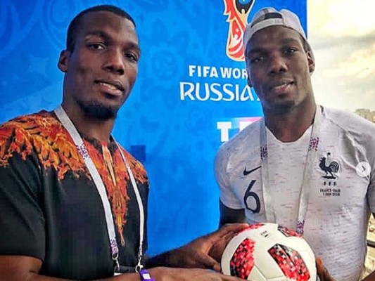 Hondureños juegan con Florentin Pogba, hermano del mediocampista del Manchester United