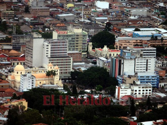 Imagen panorámica del centro histórico de Tegucigalpa. Foto: Efraín Salgado / EL HERALDO.