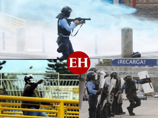 Las 13 imágenes más impactantes del caos fuera de la UNAH tras inicio de clases