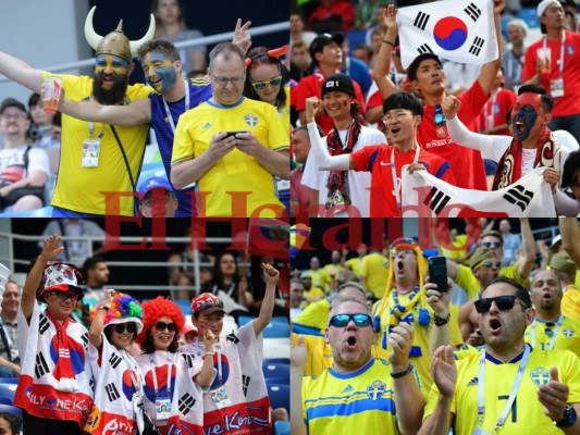 Fotos: Ambiente en el estadio Nizhny Nóvgorod para el Suecia vs Corea del Sur