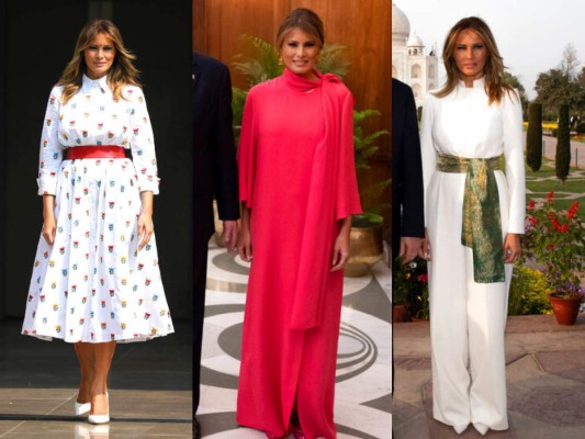 FOTOS: Los elegantes looks de Melania Trump en su visita a India