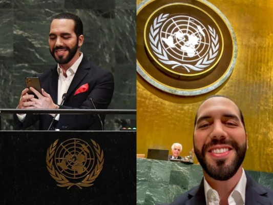 Bukele se toma selfie en estrado de la ONU para denunciar su 'formato obsoleto'